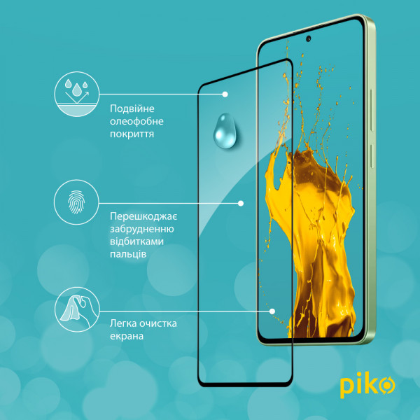 Фото - Защитное стекло для смартфона Piko Full Glue for Xiaomi Redmi Note 13 4G (1283126583940)