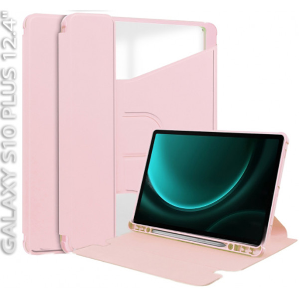 Фото - Чохол для планшету BeCover Rotatable for Samsung Galaxy Tab S10 Plus (SM-X820/SM-X826) 12.4" Pink (712268)