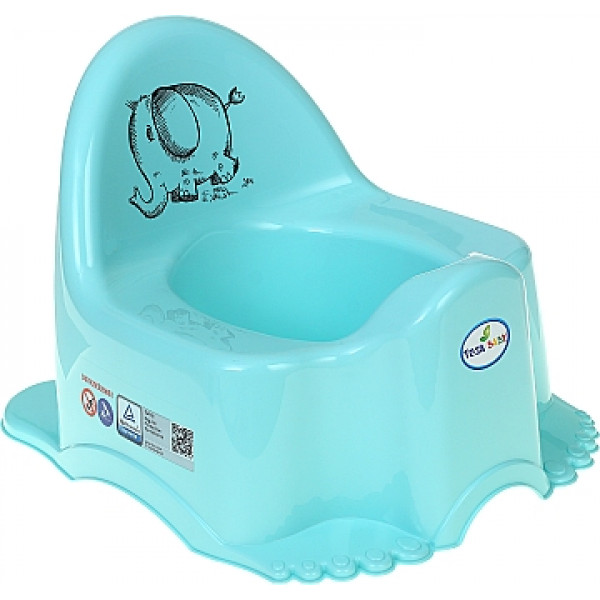 Фото - Горщик дитячий Tega Baby ЕСО Слоник Бірюзовий (SL-001-140)