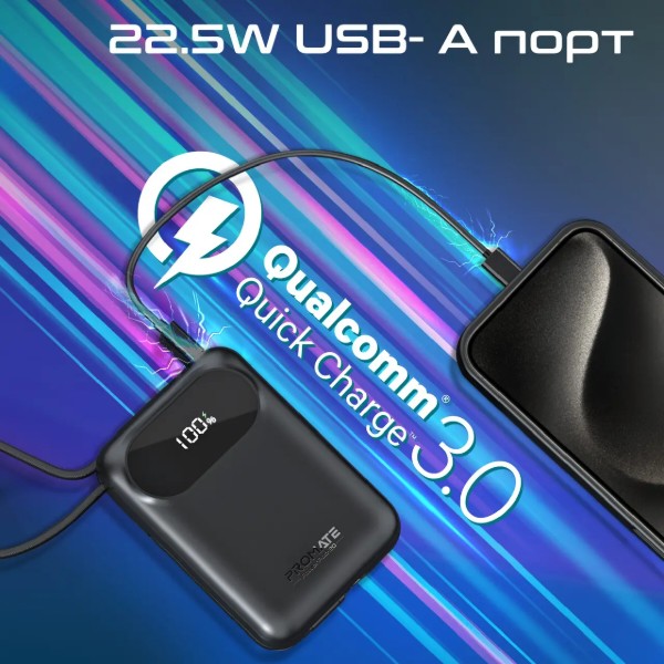 Фото - Батарея мобильная Promate 20000mAh (powerpod-20.black)