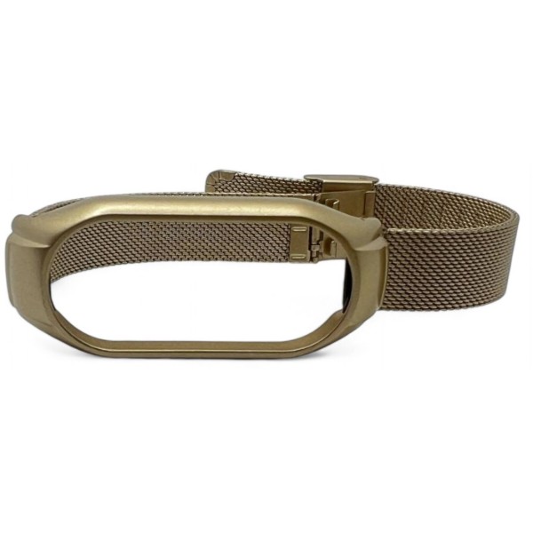 Фото - Ремінець для фітнес-браслета BeCover Metal for Xiaomi Mi Smart Band 9 Gold (711980)
