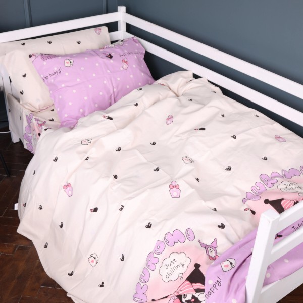 Фото - Комплект постельного белья MirSon Бязь Kids Time 17-0822 Kuromi 175х210 см (2200011553191)