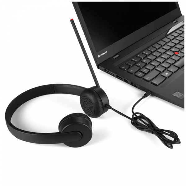 Фото - Гарнітура дротова Lenovo Essential Stereo Analog Headset (4XD0K25030)