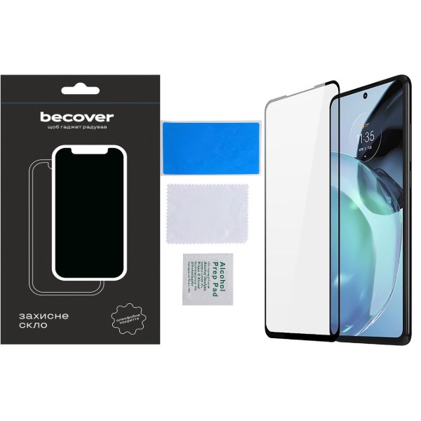 Фото - Захисне скло для смартфону BeCover for Motorola Moto G72 Black (709245)