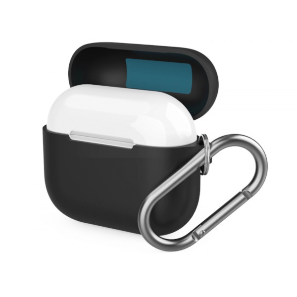 Фото - Чохол для навушників KeyBudz for Apple AirPods 3 Elevate Series Keychain Black (AP3_S5_BLK)