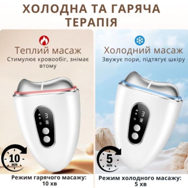 Фото - Массажер для лица AIMED SkinLift Guasha Anti-Aging RF Lifting Hot&Cold EMS+LED White (AI-EMS_Guasha_wh)