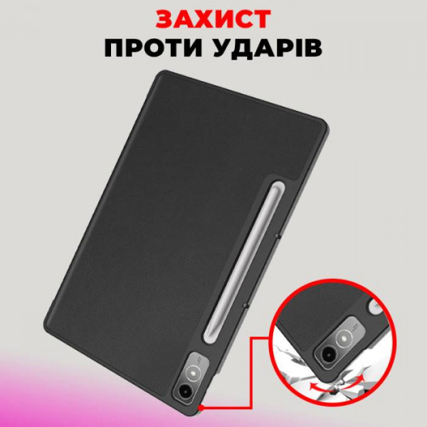 Фото - Уцінка - Чохол для планшета AIRON Premium for Lenovo Tab P12 із захисною плівкою та серветкою Black (4822352781107)