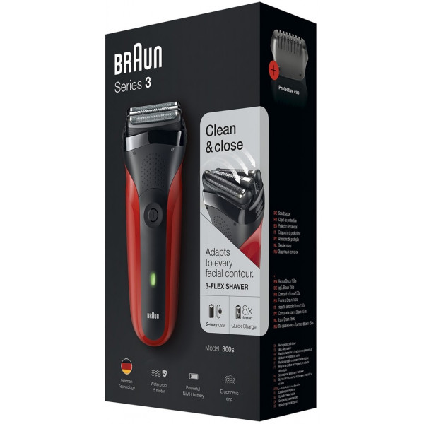 Фото - Бритва Braun Series 3 300s Red
