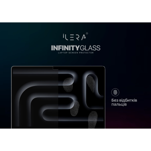 Фото - Захисне скло для ноутбука ILera Incognito Glass screen protector for MacBook Pro 14" (iLIGLMC3)