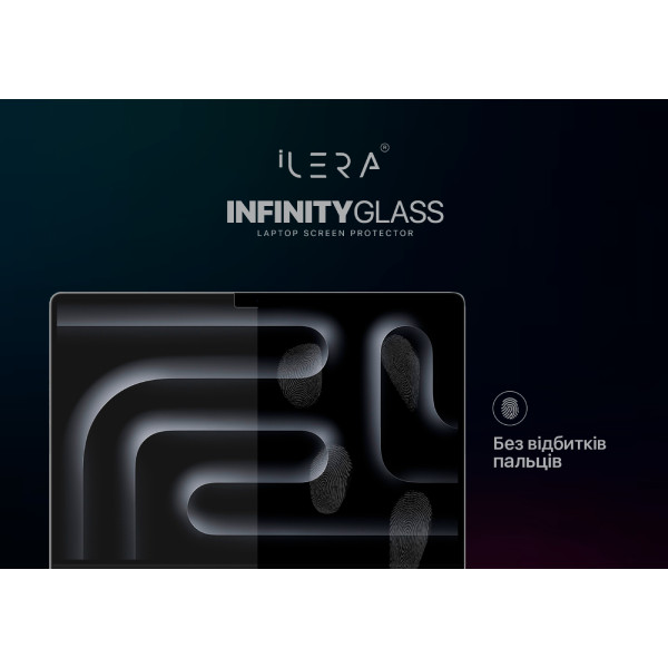 Фото - Захисне скло для ноутбука ILera MacBook Glass screen protector Air M2" (iLMCGL01)