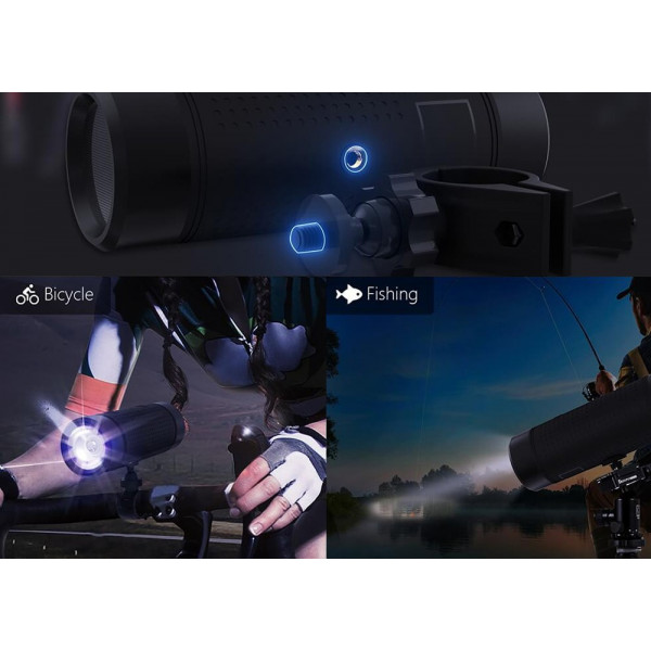 Фото - Портативна акустика Jakcom OS2 bicycle headlamp & power bank 5200 mAh Black (jkmkpbos2b)