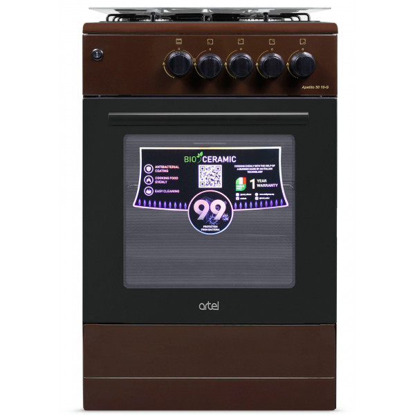 Фото - Плита газовая ARTEL Apetito 50 10-G Brown