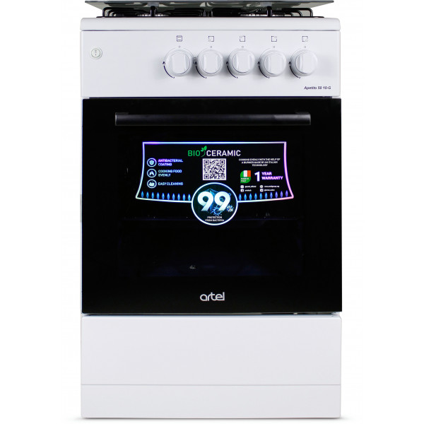 Фото - Плита газовая ARTEL Apetito 50 10-G White