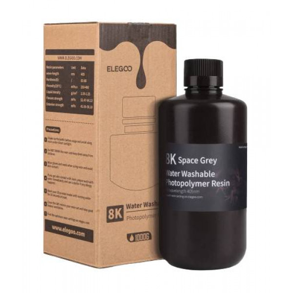 Фото - Резиновый фотополимер Elegoo Water Washable Resin 8K 1 кг (50.103.0128)