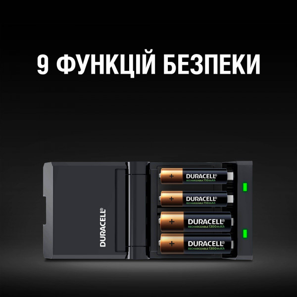 Фото - З/устройство для аккумуляторов AA/AAA Duracell CEF27 + 2AA1300 + 2AAА750