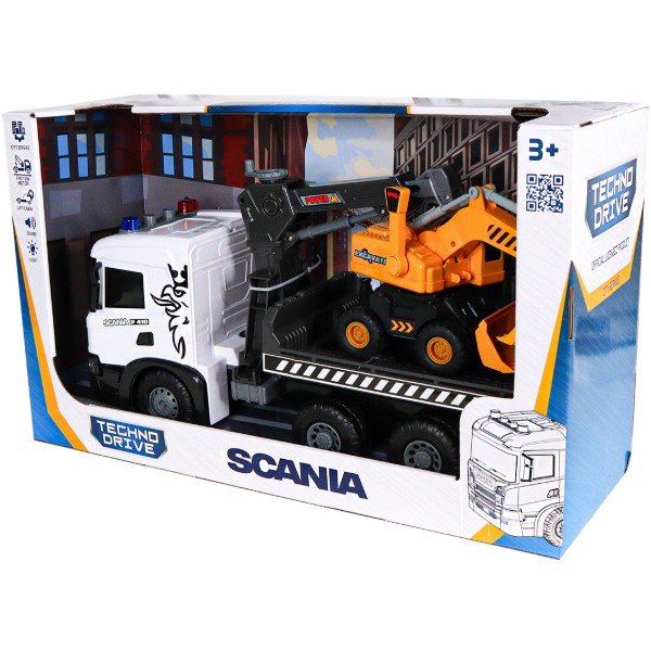 Фото - Наземна спецтехніка TechnoDrive Super Big Truck – АВТОКРАН SCANIA З ЕКСКАВАТОРОМ (5004KS)