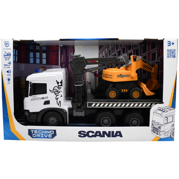 Фото - Наземна спецтехніка TechnoDrive Super Big Truck – АВТОКРАН SCANIA З ЕКСКАВАТОРОМ (5004KS)