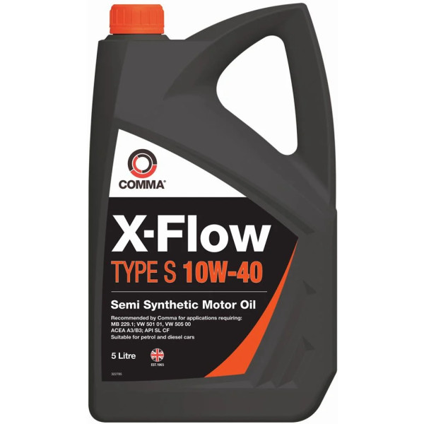 Фото - Олива для авто COMMA X-FLOW TYPE S 10W-40 5л (XFS5L)