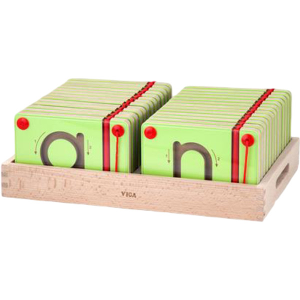 Фото - Бізіборд-дошка Viga Toys Вчимося писати англійські малі літери (50338)