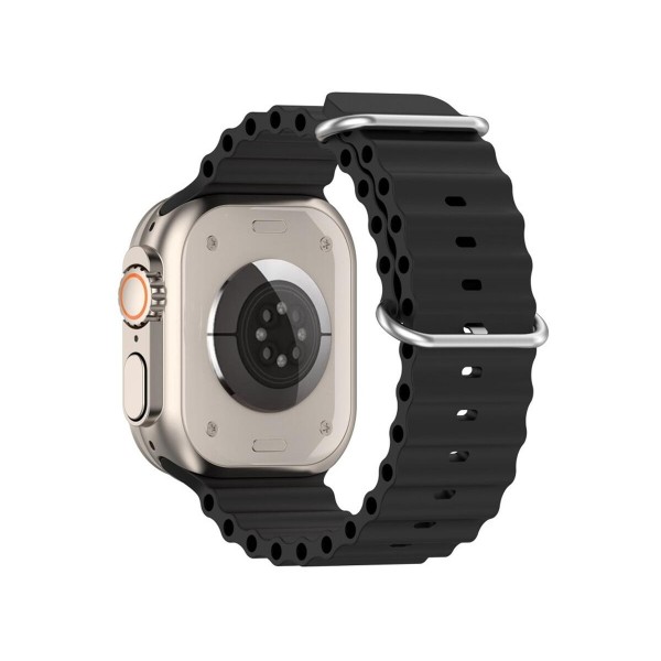 Фото - Ремінець для смарт-годинника Armorstandart Ocean Band for Apple Watch All Series 42/44/45/49mm Black (ARM74244)