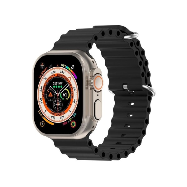 Фото - Ремінець для смарт-годинника Armorstandart Ocean Band for Apple Watch All Series 42/44/45/49mm Black (ARM74244)
