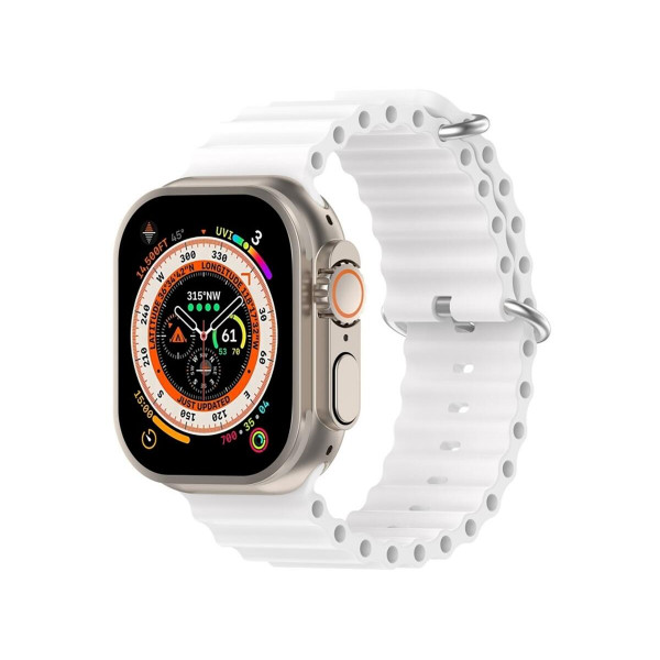 Фото - Ремінець для смарт-годинника Armorstandart Ocean Band for Apple Watch All Series 42/44/45/49mm White (ARM74249)