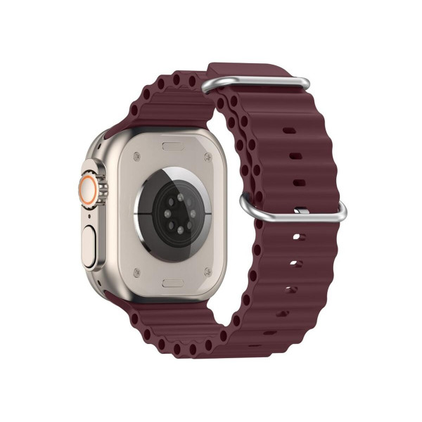 Фото - Ремінець для смарт-годинника Armorstandart Ocean Band for Apple Watch All Series 42/44/45/49mm Wine Red (ARM74250)