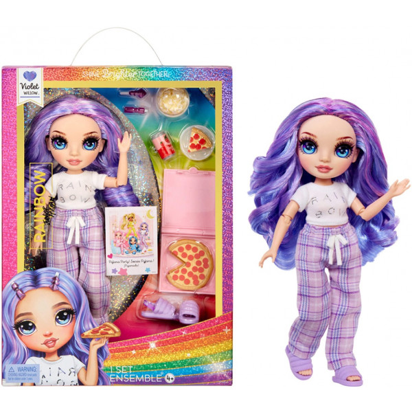 Фото - Кукольный набор Rainbow High Junior High PJ Party - ВИОЛЕТТА (503705)