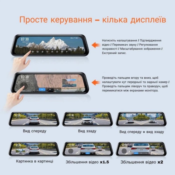 Фото - Відеореєстратор Xiaomi Dash Cam S410