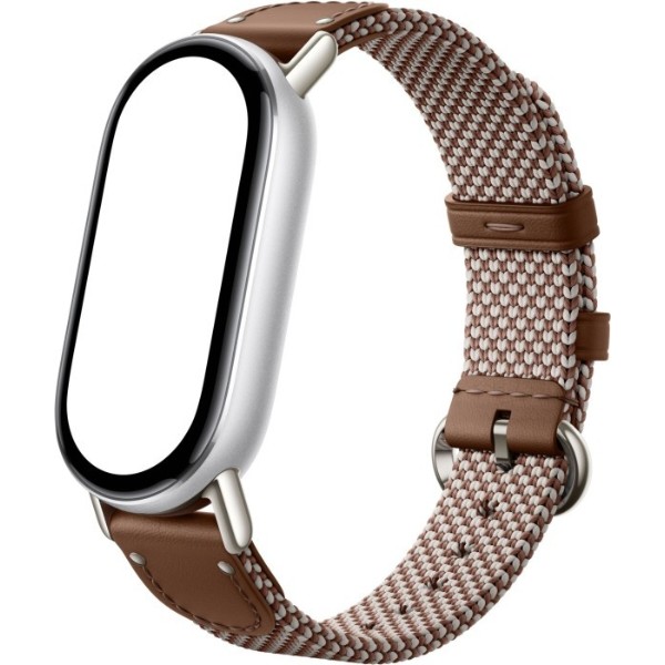 Фото - Ремінець для фітнес-браслета Xiaomi 
for Band 10 Silk Knitted Strap Feather Brown (BHR07YJGL)
