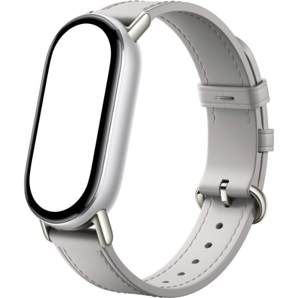 Фото - Ремінець для фітнес-браслета Xiaomi 
for Band 10 Leather Strap Elephant Gray (BHR07YLGL)