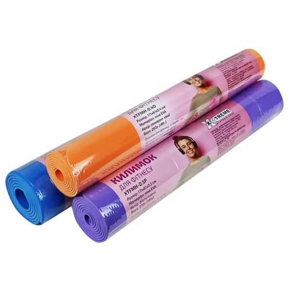 Фото - Коврик для йоги и фитнеса X-Treme 171х61х0.4 см оранжевый (XTFMH-0.4O)