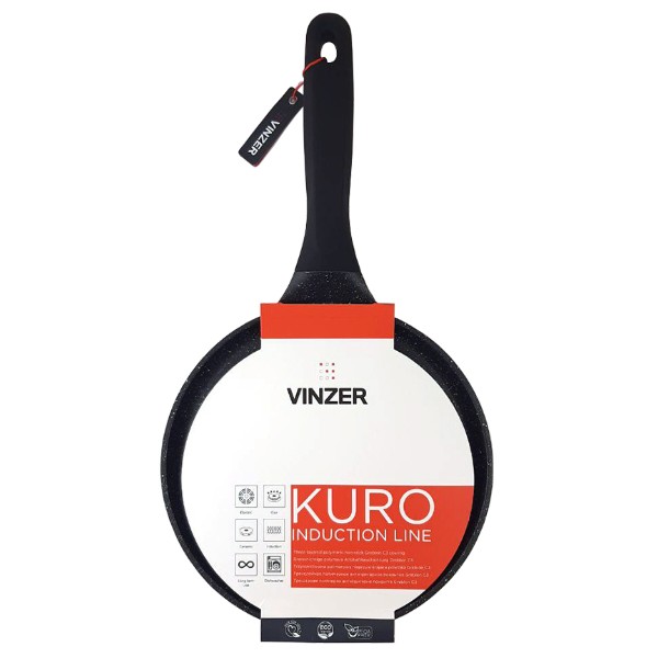 Фото - Сковорода для млинців Vinzer Kuro Induction Line 24 см (50423)