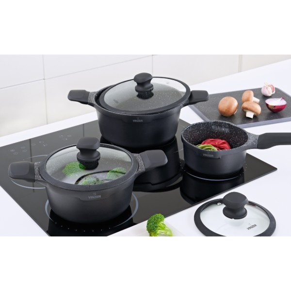 Фото - Кастрюля Vinzer Kuro Induction Line 20 cм 2.2 л (50427)