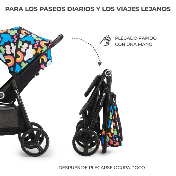 Фото - Коляска прогулянкова Kinderkraft Grande Plus Happy Shapes (KSGRAN00HAP0000)