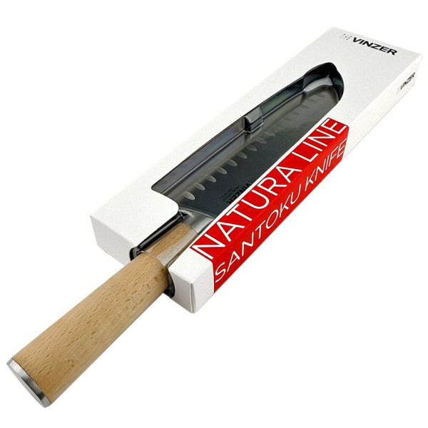 Фото - Ніж сантоку Vinzer Natura Line 17 см (50613)