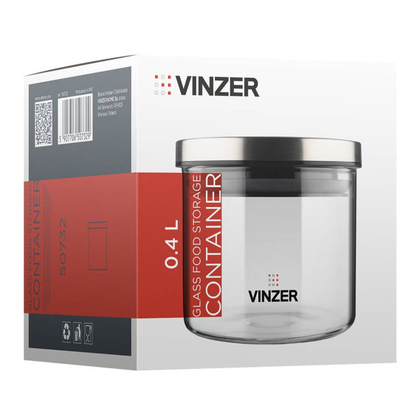 Фото - Ємність для сипучих Vinzer 0.4 л (50732)