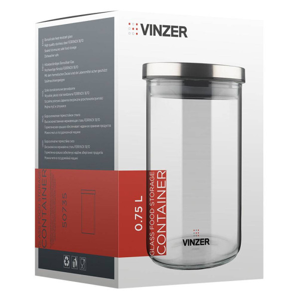 Фото - Ємність для сипучих Vinzer 0.75 л (50735)