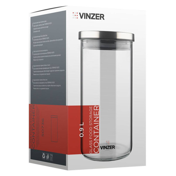 Фото - Ємність для сипучих Vinzer 0.9 л (50736)