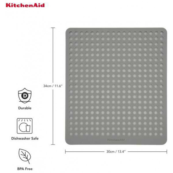 Фото - Коврик для сушки посуды KitchenAid Sinkware 29,5х34 см (KEG877OHASA)