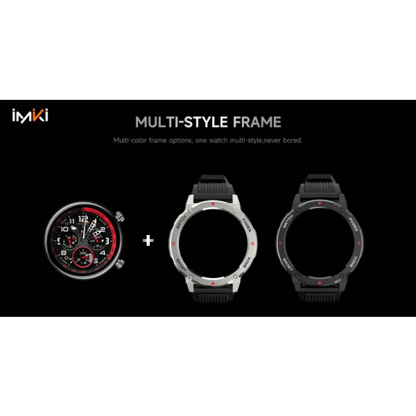 Фото - Смарт-годинник Imiki D2 Silver Silicone Strap