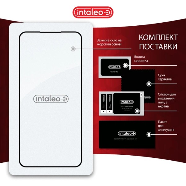 Фото - Защитное стекло для смартфона Intaleo 3D 9H для Samsung Galaxy S24 FE Black (1283126594854)