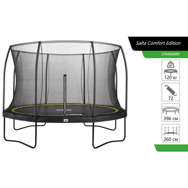 Фото - Батут Salta Comfort Edition 396 см Black (5077A)