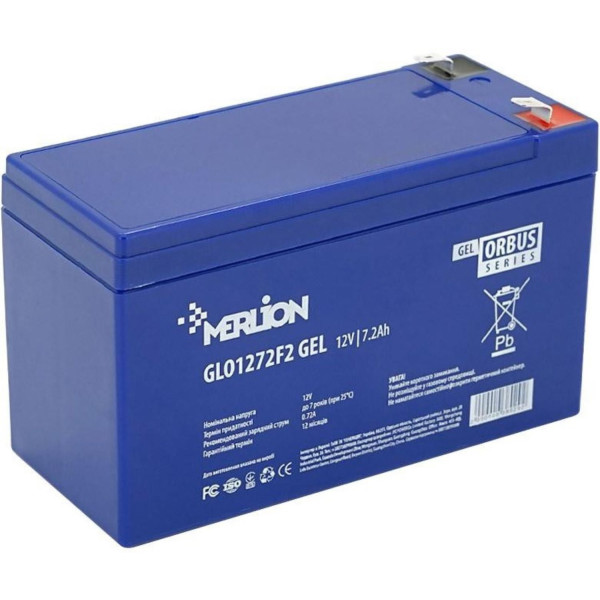 Фото - Акумулятор для ДБЖ Merlion ORBUS GLO1272F2 12 V 7.2Ah Фото - Акумулятор для ДБЖ Merlion ORBUS GLO1272F2 12 V 7.2Ah