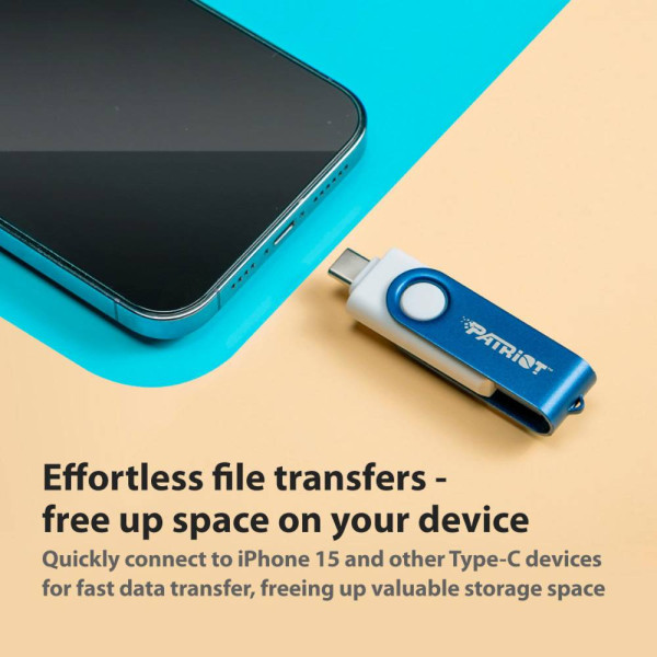 Фото - Флеш USB Patriot Xporter X550 32GB USB 3.2 Gen 1 Swing Type-A+C BW (PS32GX550AAD)