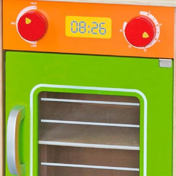 Фото - Сюжетно-ролевая игра. Кухня Viga Toys из дерева с посудой (50957FSC)