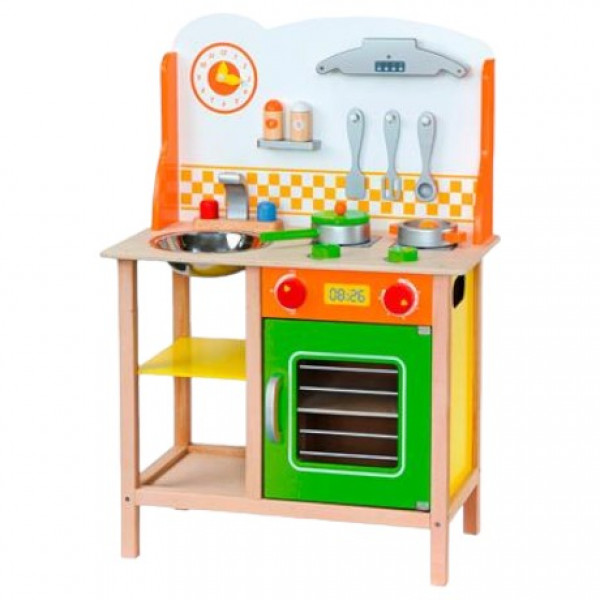 Фото - Сюжетно-ролевая игра. Кухня Viga Toys из дерева с посудой (50957FSC) Фото - Сюжетно-ролевая игра. Кухня Viga Toys из дерева с посудой (50957FSC)