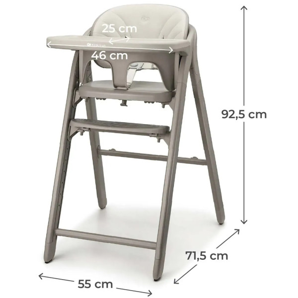 Фото - Стільчик для годування класичний Kinderkraft Tino Beige (KHTINO00BEG0000)