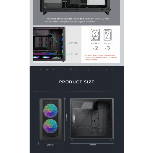 Фото - Корпус Gamemax F36 BK