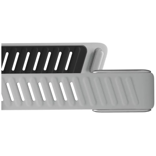 Фото - Ремешок для фитнес-браслета Armorstandart Silicone Tech for Whoop MG Grey with Silver (ARM93102)